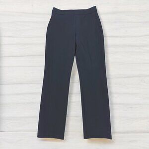 Spanx Womens Black Straight Leg Ankle Length Stretch Pants Size Large